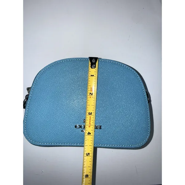 Coach Mini Serena Crossbody Bag 97561 Aqua‎ Crossgrain Leather MINT Z - Image 10