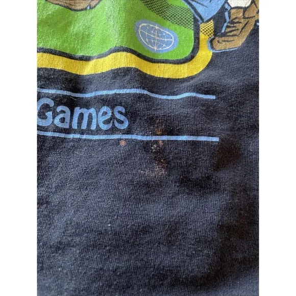Hot Top T Shirt Sz Medium Black Graphic Cartoon Hobbies Games Gothic Grunge - Image 8