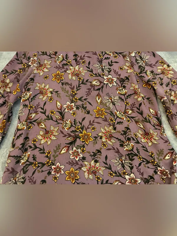 Women’s Promesa Brand floral purple Blouse Size Medium - Image 2