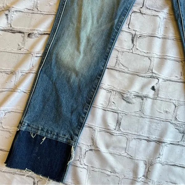 7 For All Mankind Cropped Jeans Button Fly 23 Womens Boho Festival - Image 3