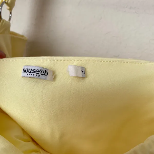 HOUSE‎ OF CB 'Carmen' Buttercup Bustier Sundress yellow NWOT size XS - Image 6