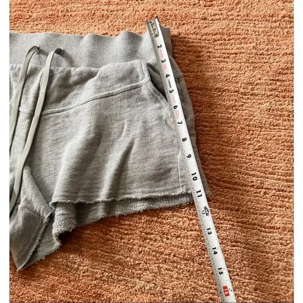 JoyLab Gray High Rise Raw Hem Sweat Shorts Women’s L Cotton Lounge - Image 5