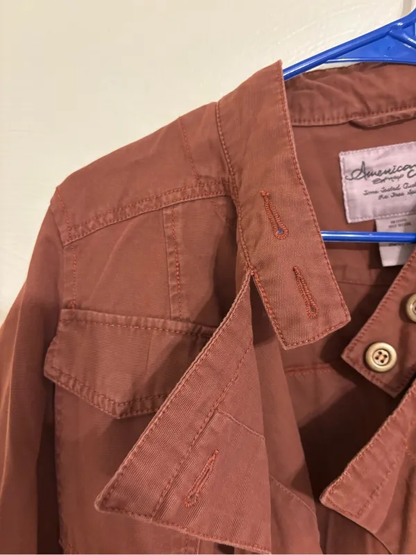 American Rag Women's Rust-Brown Utility Jacket - Image 6