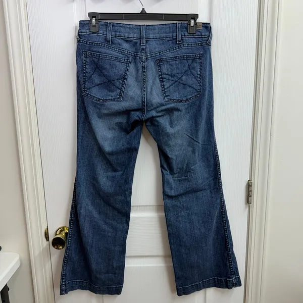 Ariat Ella trouser wide leg cotton stretch medium wash blue jeans vintage style - Image 5