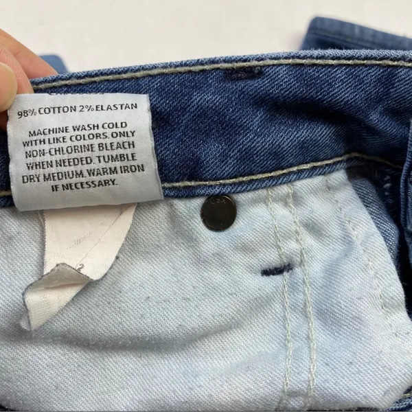 Hudson Flap Pocket Medium Wash Stretch Straight Leg Jean Womens Size‎ 26 HEMMED - Image 11
