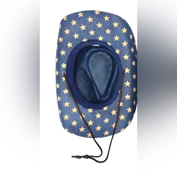 NWT Sunshade American Flag Cowboy Hat - Image 4