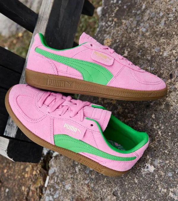 Womens PUMA Palermo Athletic Shoe - Mauve Mist / Mint / Gum - Image 6