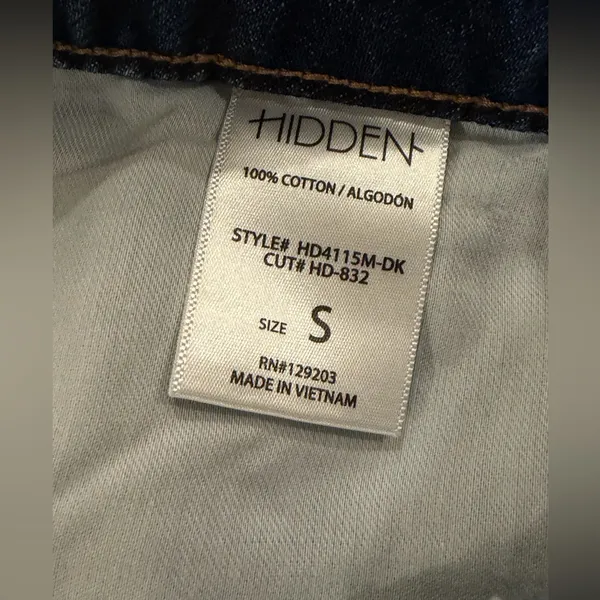 Hidden Jeans NWT Women's S. Sofie Mom Denim Shorts Blue Jean Distressed Raw Hem inv605 - Image 5