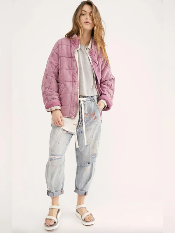 Free people Dolman Quilted Knit Jacket - Image 5