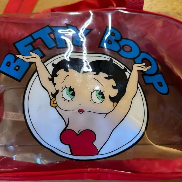 Vintage Betty Boop clear red duffle shoulder bag - Image 3