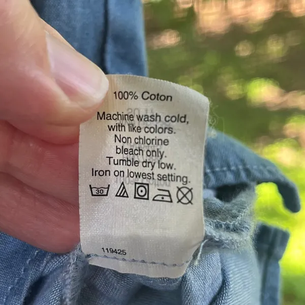 J.Crew Factory Women's Blue Denim Chambray Sleeveless Top Size 2 - Image 6