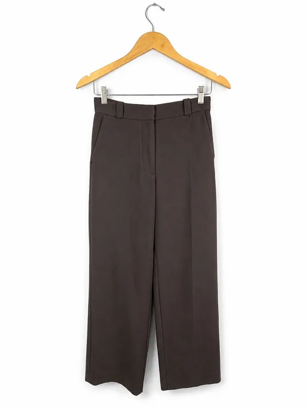 & Other Stories Brown Tailored Wide Leg Trousers EUR 36 US 4 - Image 2