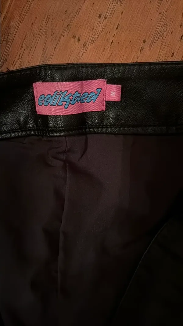 Edikted Skirt Mini Leather - Image 3