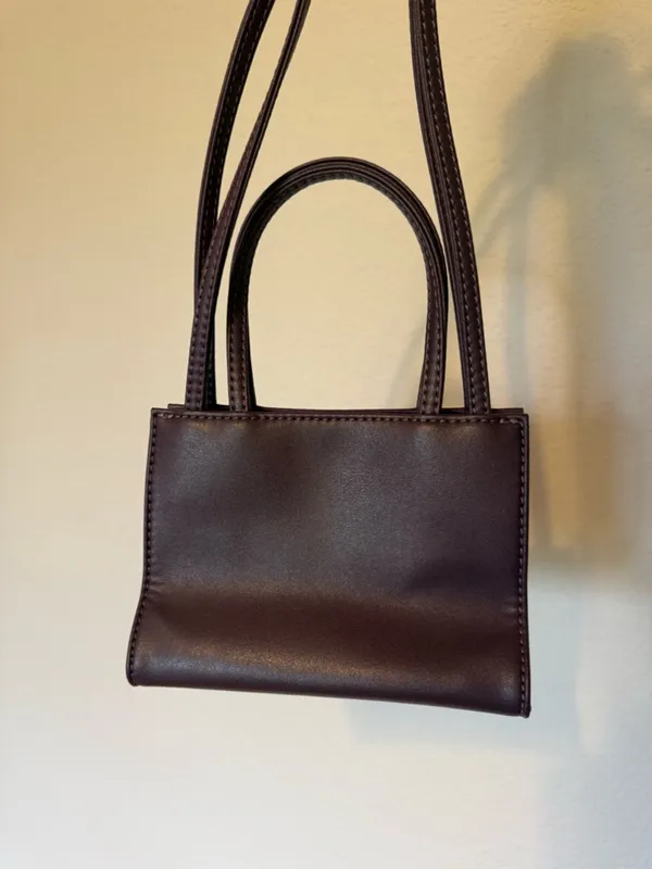 Telfar | Eggplant small Crossbody mini Tote - Image 4