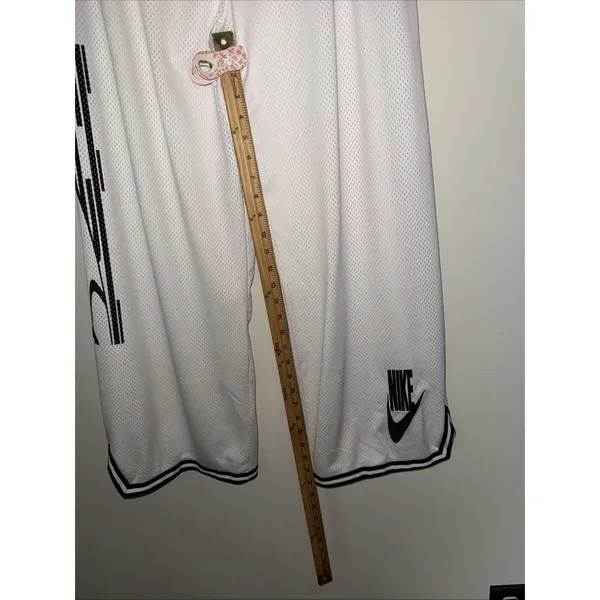 Womens L Nike Sportswear Basketball Jersey Pants Mesh White‎ Skater Y2K Wide Leg - Image 7