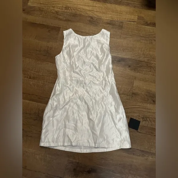 Lulus Sophisticated Selection White Sleeveless Backless Mini
Dress - Image 4