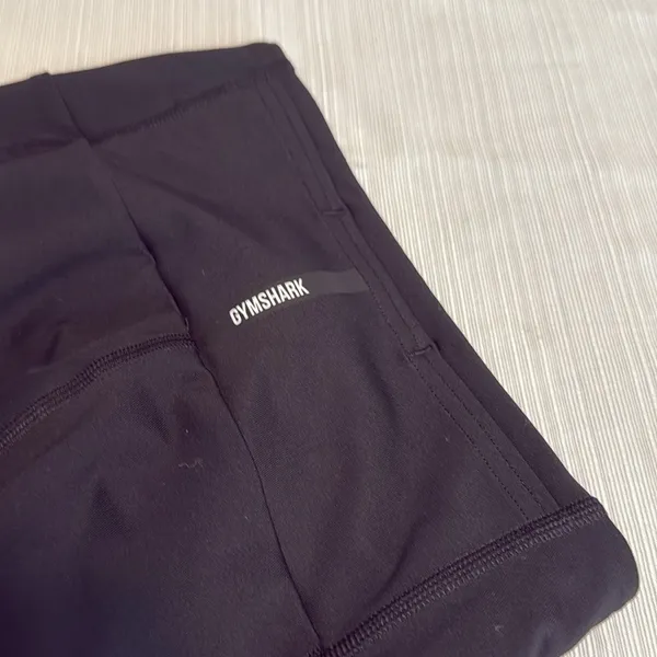 Gymshark Black Training Leggings XS Charcoal B3A3E Activewear‎ Pants - Image 8