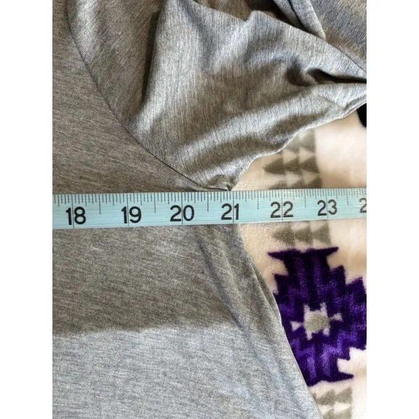 Metaphor Gray Blouse Size XL 3/4 Sleeve Chiffon‎ Back Scoop High Low NWT - Image 6