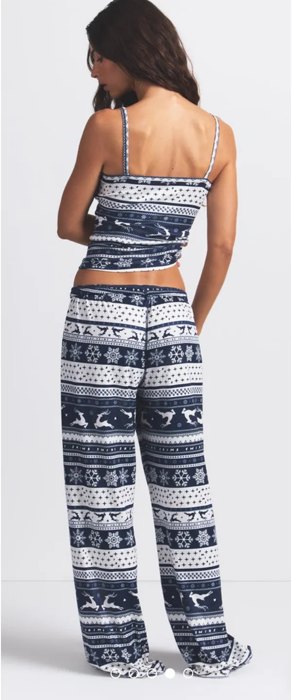 SKIMS Pointelle Pajama Plush Pajama Bottoms - Image 2