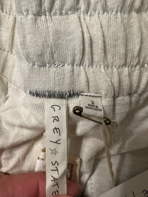 Grey State Cotton & Linen Graphic Print Crop Pants - NWT - Size 3 (US L) - Image 8
