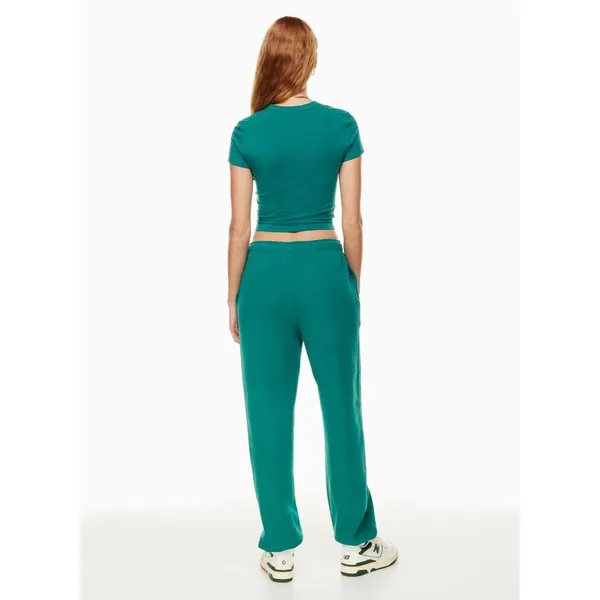 TNA by Aritzia Kelly Green Keyhole Fitted Cropped Top Size Medium - Image 2