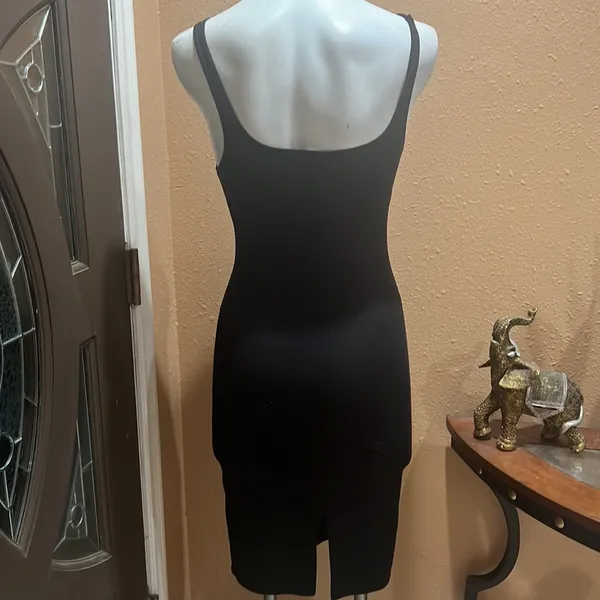 Zara black midi dress - Image 6