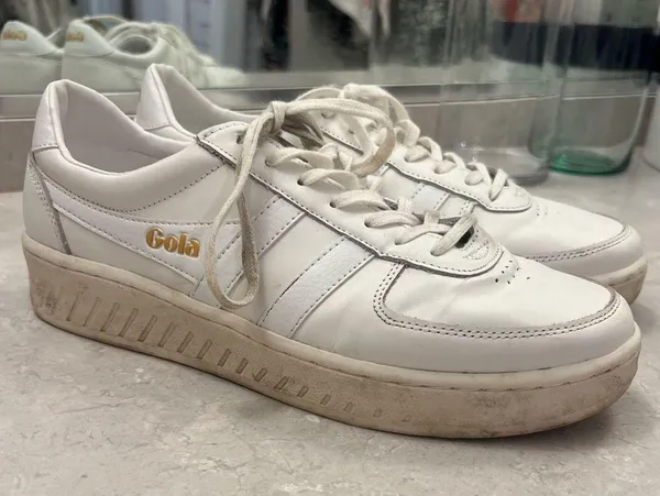 Women’s Gola Grandslam Leather Sneakers Size 10 - Image 4