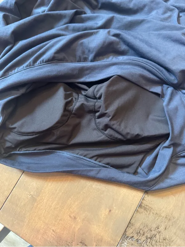HALARA Size XS NWT Navy Blue Off Shoulder Top with built in bra - Image 4