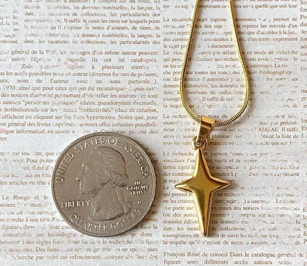 Handmade grunge y2k street style sparkle star fully stainless steel necklace✨ - Image 6