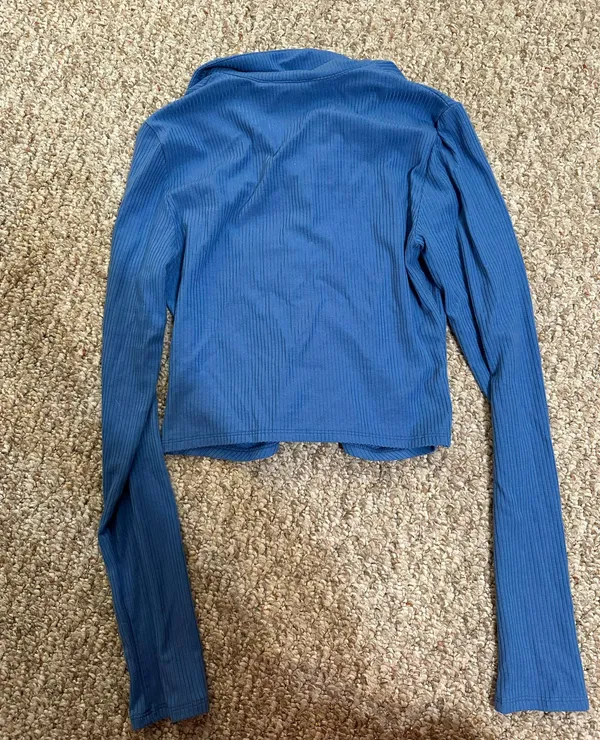 Blue Long Sleeve Top - Image 2