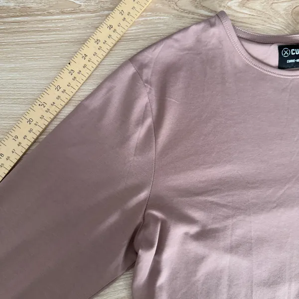 Cuts Men’s Large AO Long Sleeve Curve Hem‎ Tee Mauve Pink Workout Active - Image 8