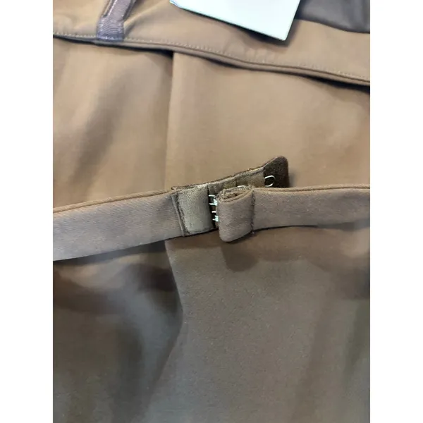 L'Academie Jade Midi Dress Brown Square Neck Halter NWT S - Image 3