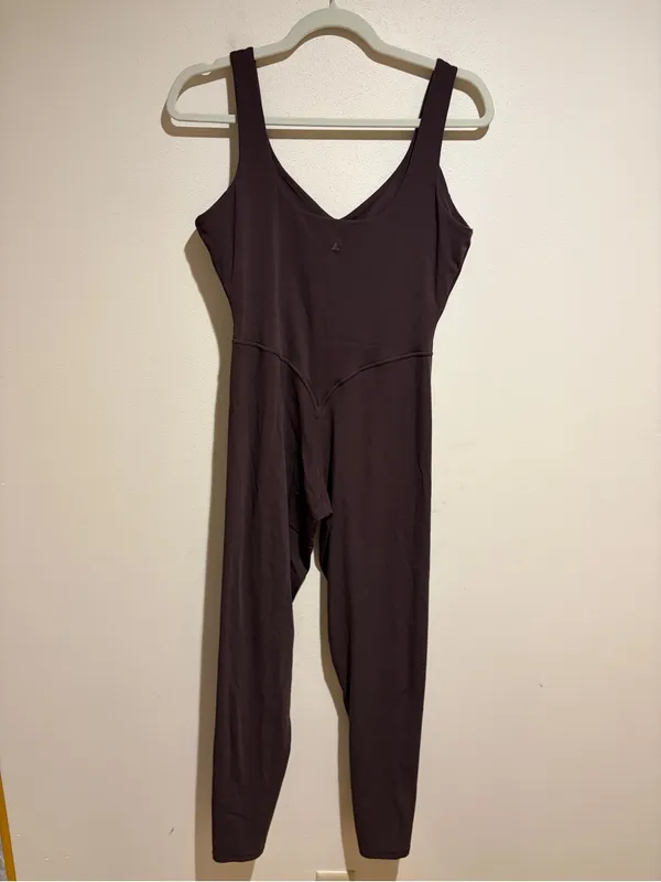 Vitality Cloud Jumpsuit Sleeveless Tank Athletic Active Brown Size Large - Image 6