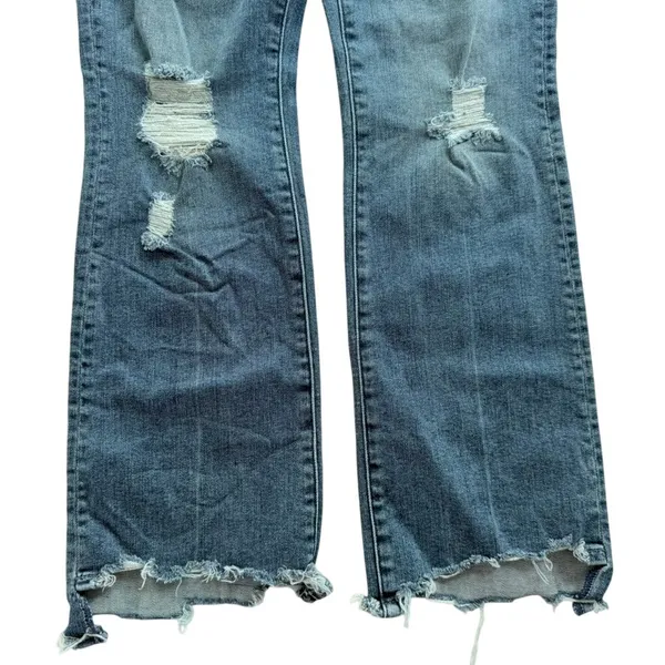 Mother Denim The Insider Step Chew Fray Ankle Jean Size 26 Dancing on Coals Blue - Image 6