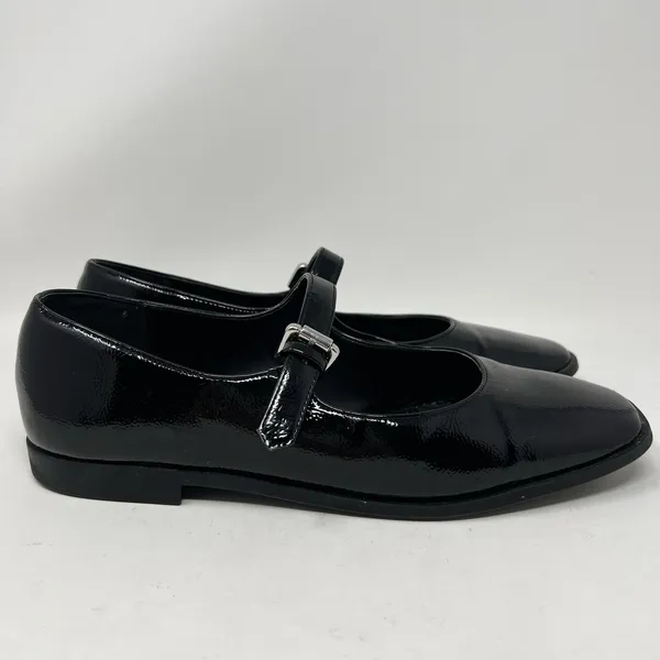 Steve Madden Solanna Mary Jane Flats Women's Size 10M‎ Black Patent Faux Leather - Image 3