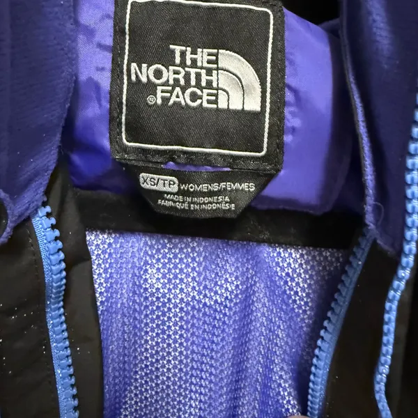 The North Face Womens XS Black‎ Blue Hooded Ski Shell Jacket Powder Skirt - Image 8
