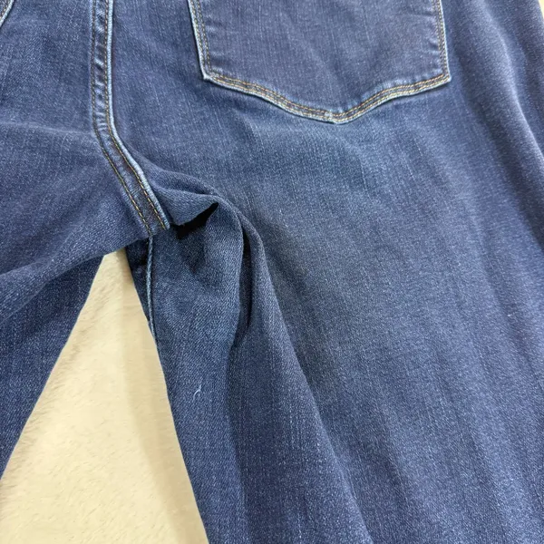 J.Crew 33X32 Full‎ Length Flare Jean Dark Wash Stretch Denim High Rise Classic - Image 4