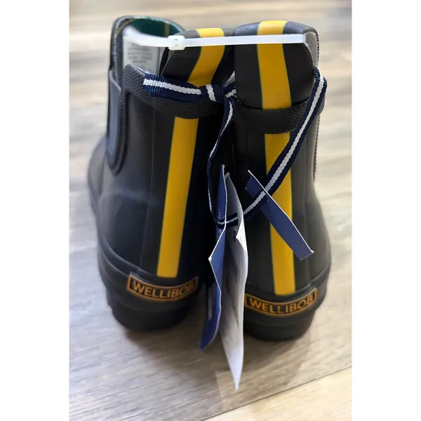 Joules Wellibob Black Rubber Ankle Rain Boots Womens Size 5 Waterproof Outdoor - Image 2