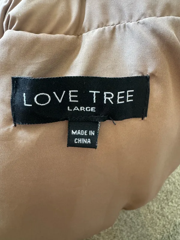 Brown Puffer Boutique Coat Size L - Image 3