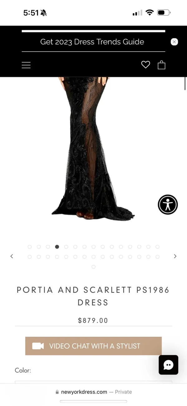 Portia And Scarlett Black Gown - Image 4