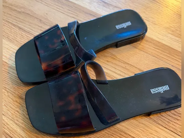 Melissa Ivy Tortoiseshell Slide Sandals for Women - 8 - Image 4