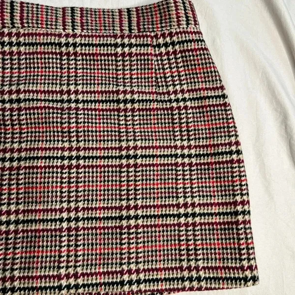 Forever 21 Plaid Flannel Mini Skirt Size 29 Multicolor Short Zip Up - Image 12