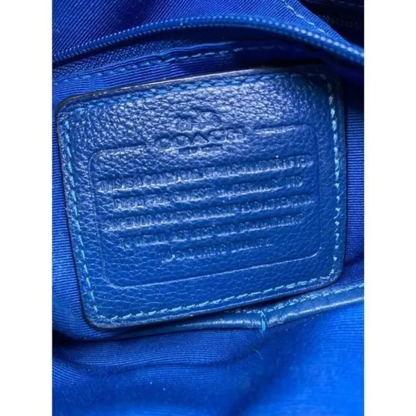 Coach Medium W Adjustable Strap Blue Leather Cross - Image 10