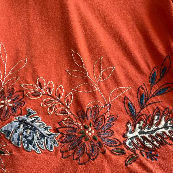 VINTAGE SHENANIGANS (S) BURNT ORANGE FALL TOP‎ - Image 4