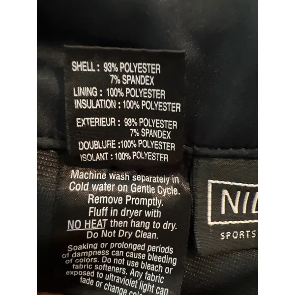Nils Sportswear Womens Black Insulated Ski Snow Pants Size 8 Stretch Zips - Image 5