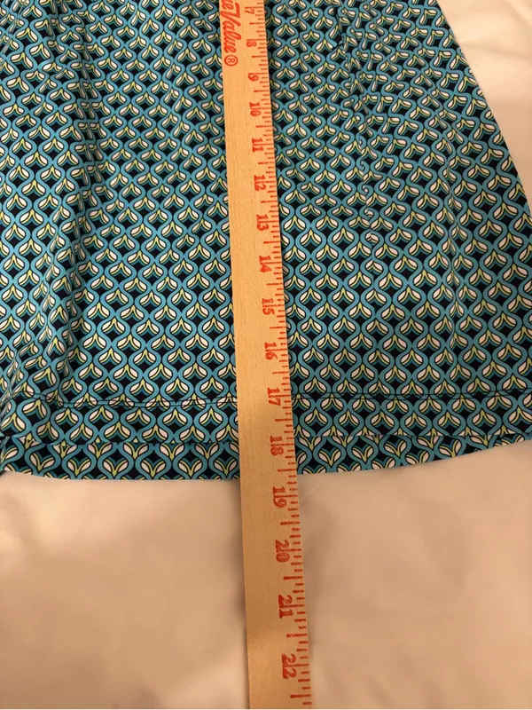 Tail White Label Skort M Blue Geometric Print Golf Tennis - Image 4