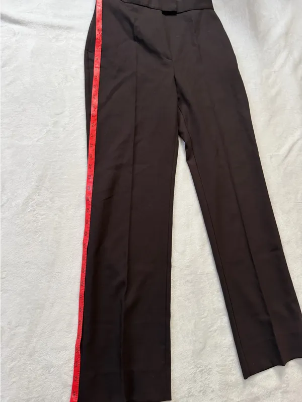 COS Women's Tailored Brown Straight-Leg Dress Pants - Image 3