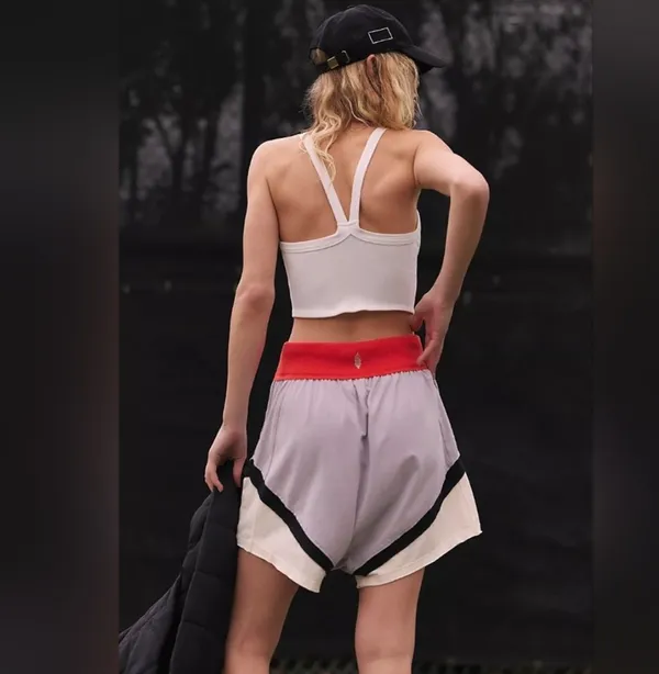 NWT Free People Hot Shot Harem Short Colorblock, Raindrop Combo - Image 3
