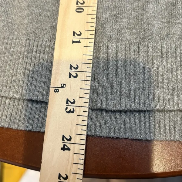 Patagonia Worn‎ Wear Sweater Grey Organic Cotton Woman's Size M - Image 6
