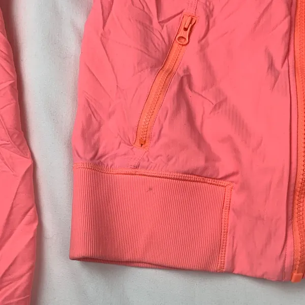 Lululemon size 6 street to studio pink Coral zip up Jacket yoga active athleisur - Image 4